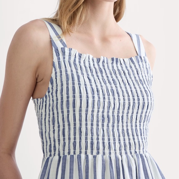 Everlane The Gauze Smock Dress, Striped, BASICALLY NEW! - Picture 4 of 5